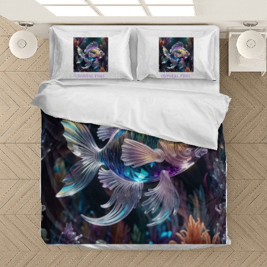 Colorful Crystal Glass Fantasy Fish Bedding Sets