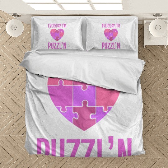 Everyday I’m Puzzl'n Everyday I’m Puzzling, Bedding Sets
