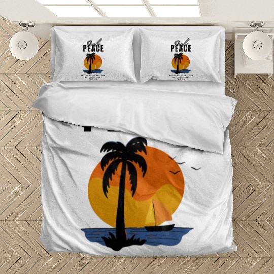 Seek Peace Summer Beach Bedding Sets