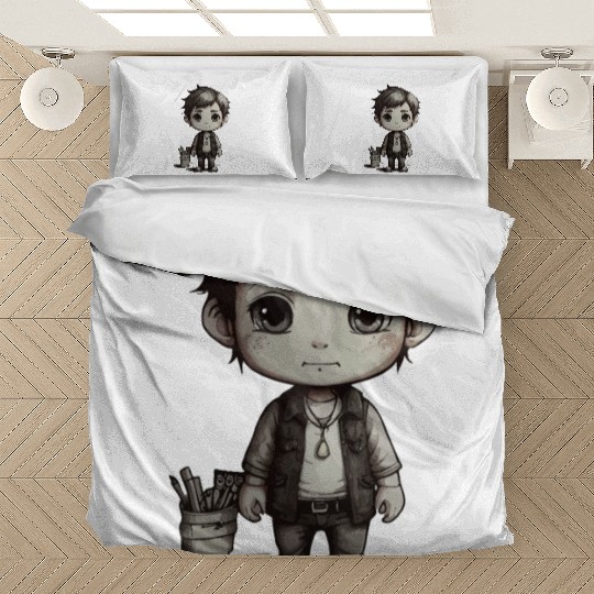 Chibi Character Illustration Bedding Sets