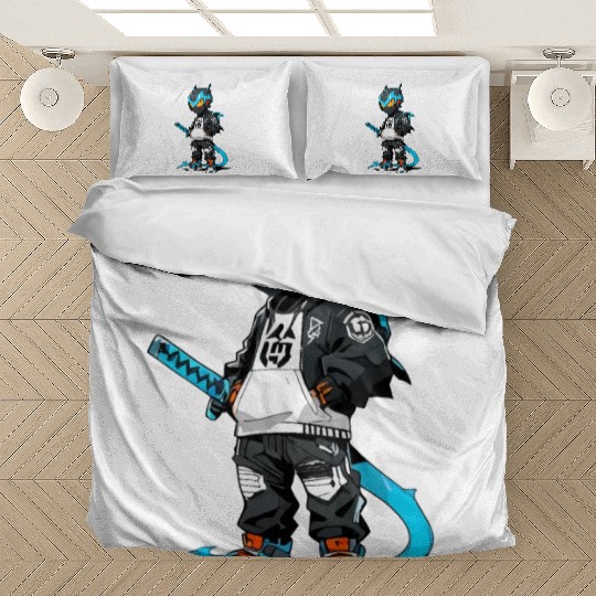 Chibi Dragon Ninja Character Bedding Sets