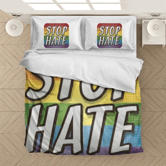 LGBTQ Stop Hate Bedding Sets