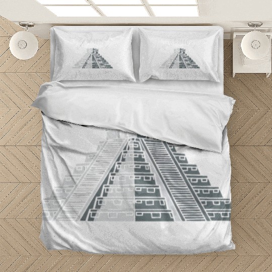 Aztec Pyramid Mayan Indigenous Mexican Aztec Bedding Sets