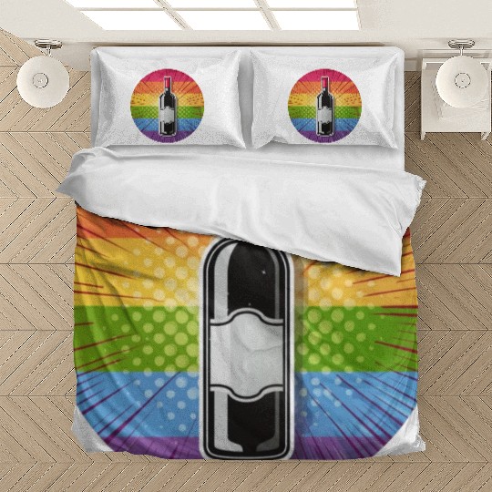 LGBTQ Wine Bedding Sets