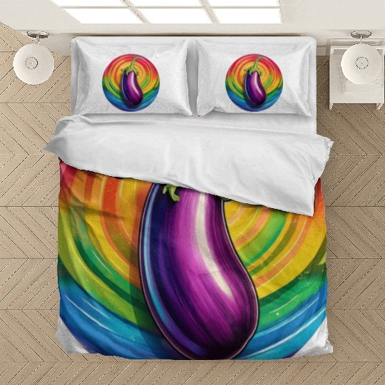 LGBTQ Eggplant Bedding Sets