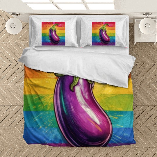LGBTQ Eggplant Bedding Sets