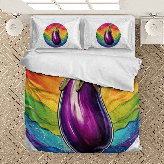 LGBTQ Eggplant Bedding Sets