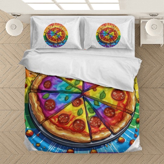 LGBTQ Pizza Bedding Sets