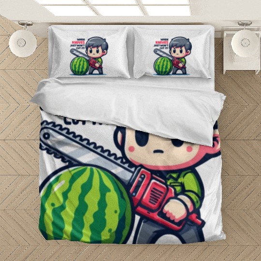 Cutting Watermelon - Melon Chainsaw Bedding Sets