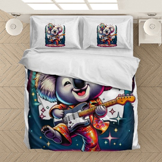 Disco Ball Guitar Koala Bedding Sets
