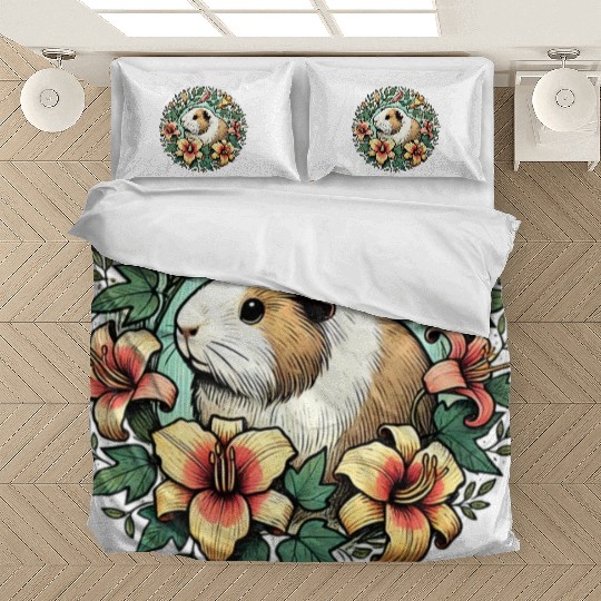 Guinea pig illustration Premium Bedding Sets