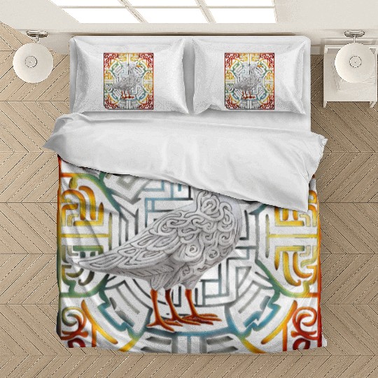 Seagull Mandala Graphic Illustration Bedding Sets