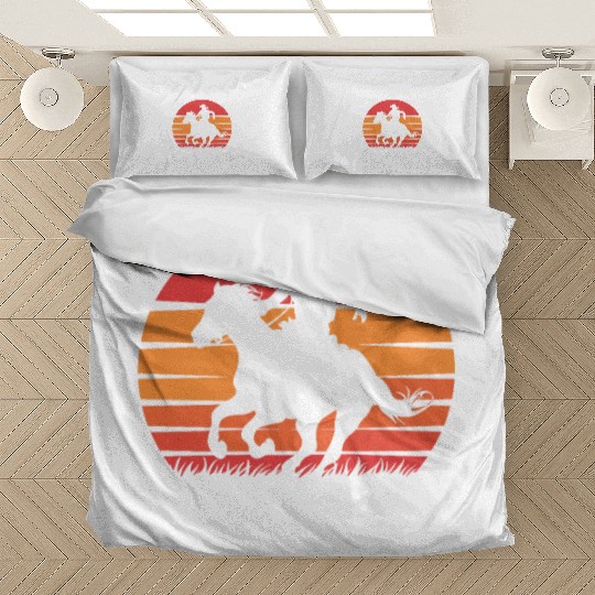 Cowboy Lifestyle Western Theme with Horses and Bedding Sets