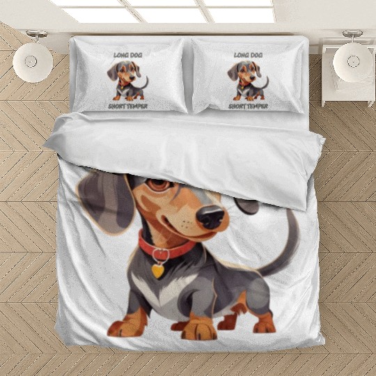 Long Dog Short Temper Dachshund Bedding Sets