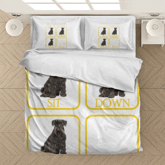 Miniature Schnauzer Training Premium Bedding Sets
