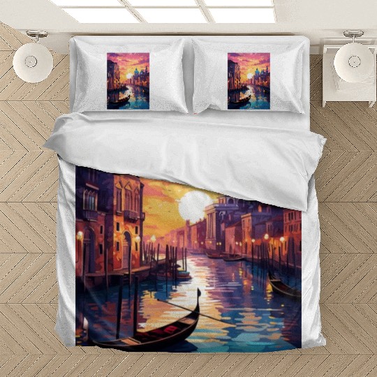 Sunset in Venice Italy Bedding Sets