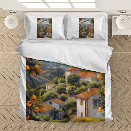 Old Hollywood California: Orange Groves Await Bedding Sets