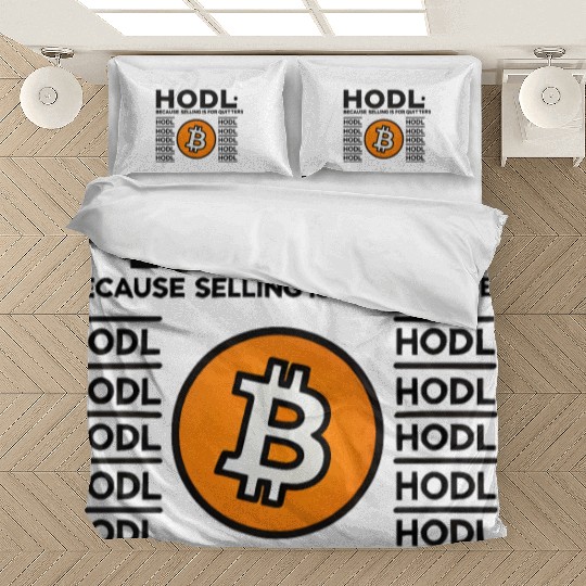 HODL Bitcoin Crypto Design Bedding Sets