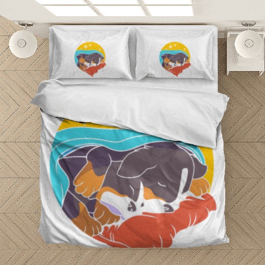 Funny Bernese Dog Sleeping Official Sleep Bedding Sets