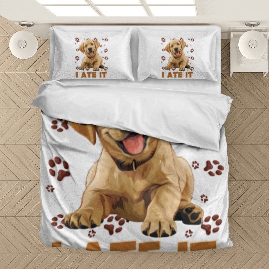Labrador HUNGRY I ATE IT Labrador Lover Funny Bedding Sets