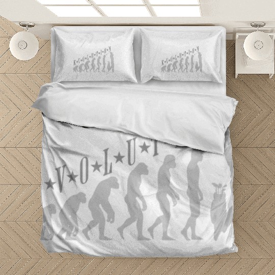 Golf Evolution design human evolution golf Bedding Sets