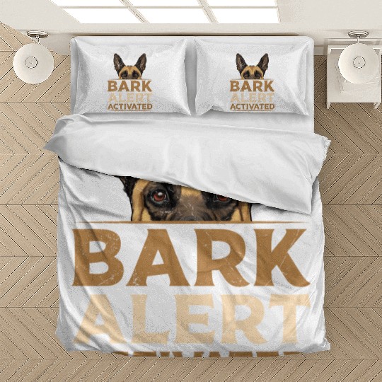 Malinois BARK ALERT ACTIVATED K 9 Belgian Bedding Sets