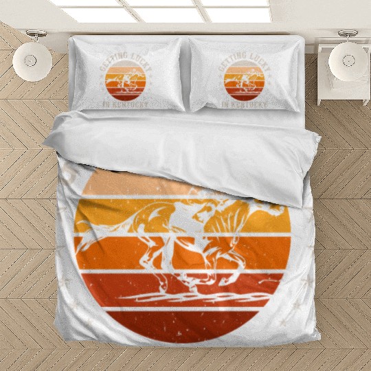 Getting Lucky In Kentucky Horse Racing Bedding Sets