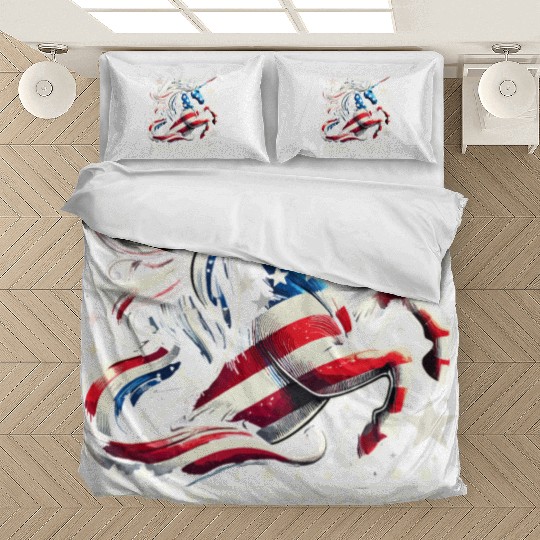 Star-Spangled Unicorn with American Pride and Bedding Sets