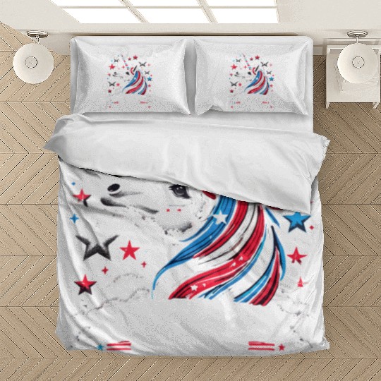 Star-Spangled Unicorn with American Pride and Bedding Sets