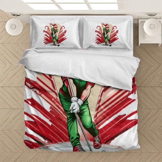 Christmas Elf Golf Bedding Sets