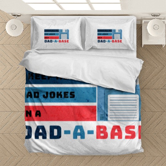 Funny dad jokes from son or daughter fathers day Bedding Sets