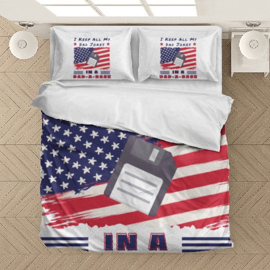 Funny dad jokes from son or daughter fathers day Bedding Sets