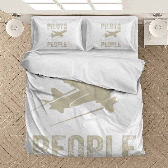 Pilots Looking Down On People Funny Aviation Airpl Bedding Sets