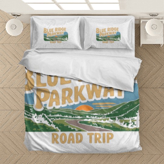 Blue Ridge Parkway Road Trip Adventure Bedding Sets