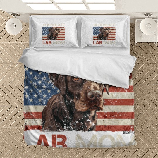 Labrador Retriever CHOCOLATE LAB MOM Labrador Bedding Sets