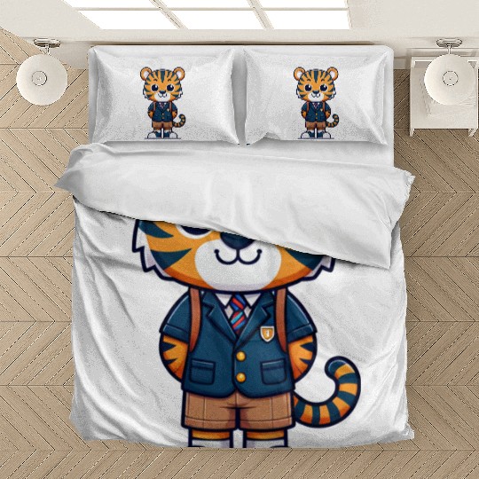 Cute Schoolboy Tiger Bedding Sets