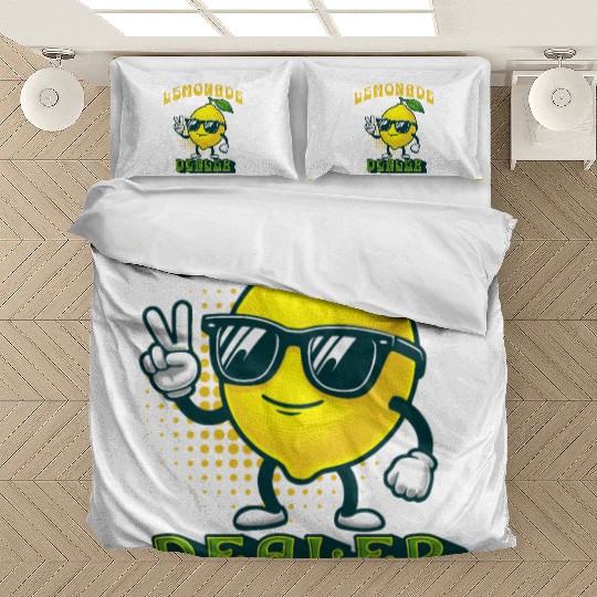 Lemonade Dealer Lemon Juice Stand Store Staff Bedding Sets