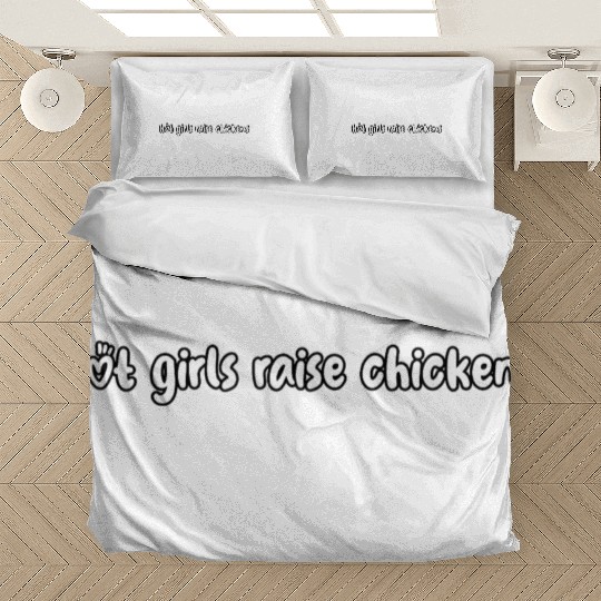 hot girls raise chickens Bedding Sets