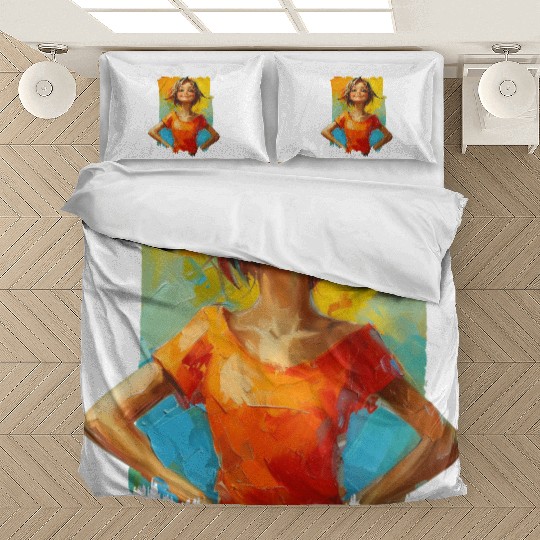 Confidence with bold paint strokes and fearless Bedding Sets