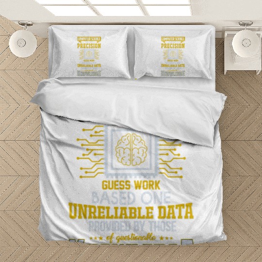 Computer Science Precision Guess Work Funny Quote Bedding Sets