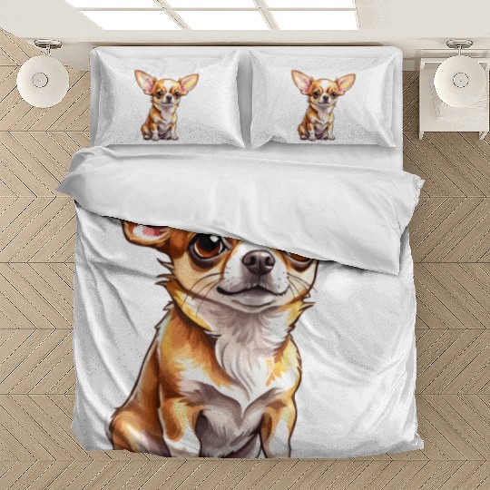 Chihuahua Watercolor Bedding Sets