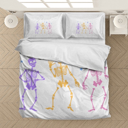 Til Death Do Us Party Halloween Dancing Skeleton Bedding Sets