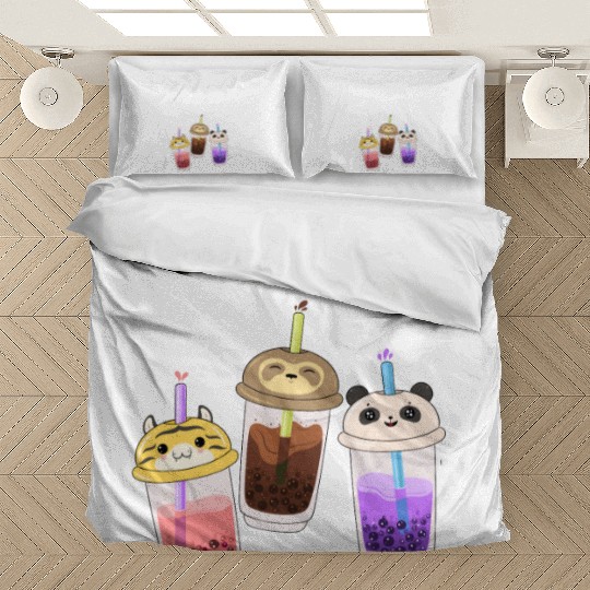 Boba Tea Made Me Do It Bubble Japan K-pop Korean Bedding Sets