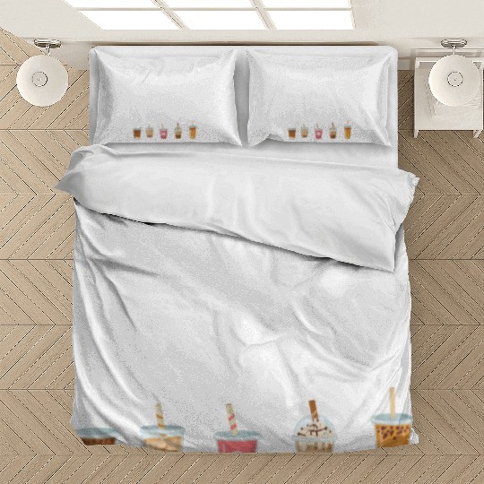 Powered By Boba Tea Bubble Japan K-pop Korean Bedding Sets