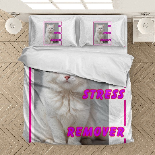 White cat design Bedding Sets