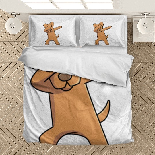 Funny Dabbing Dog Owner Great Dane Puppy Bedding Sets