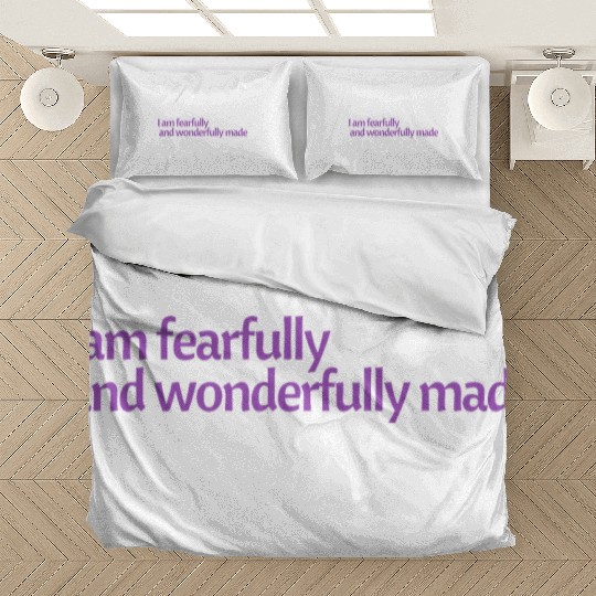 I am fearfully and wonderfully made affirmation Bedding Sets