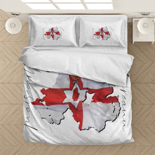 Northern Ireland | Real Flag | Flag Map IR Bedding Sets