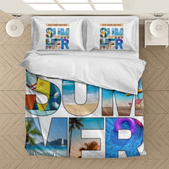Sun, Sand and Sea Summer outfits for men Bedding Sets