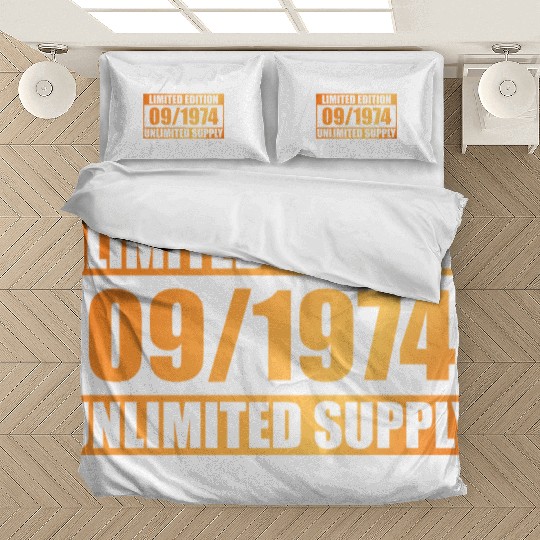 50th birthday Limited Edition - ꝏ Supply 09/1974 Bedding Sets